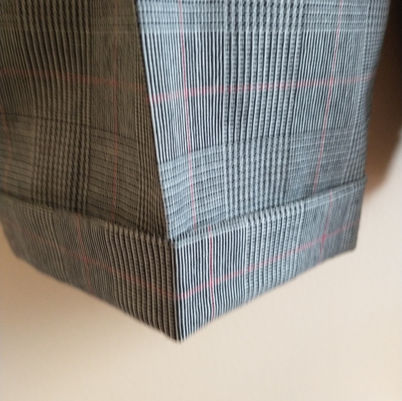 Vintage Academia 100% Wool Breamar High Waisted Pleated Plaid Lined Trousers S 6 - Picture 7 of 11